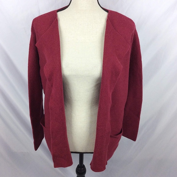 PureJill by J Jill Open Cardigan Sweater Womens Size SP Wool Blend - Picture 2 of 7